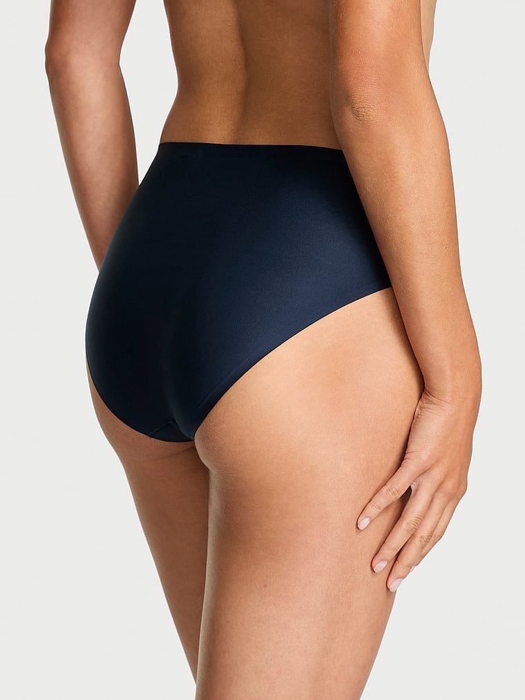 Chiloți de bikini flexibili din microfibră. Produsul este de culoare albastră și provine din colecția Body by Victoria.