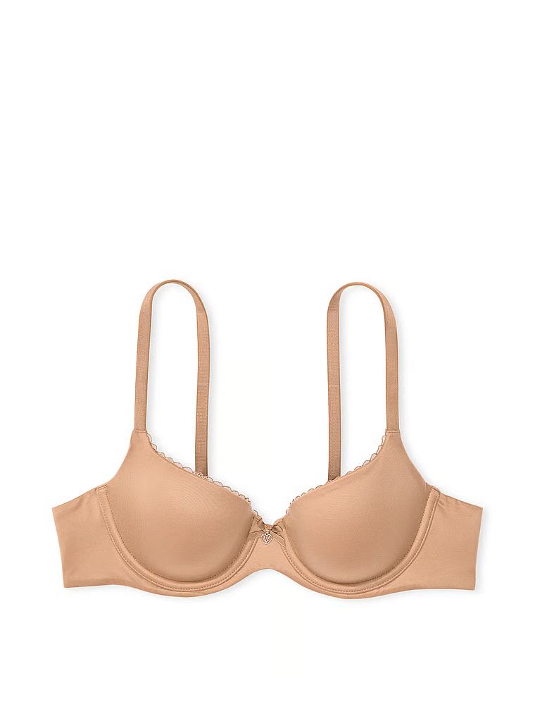 Sutien Demi ușor căptușit. Produsul este bej și provine din colecția Body by Victoria.