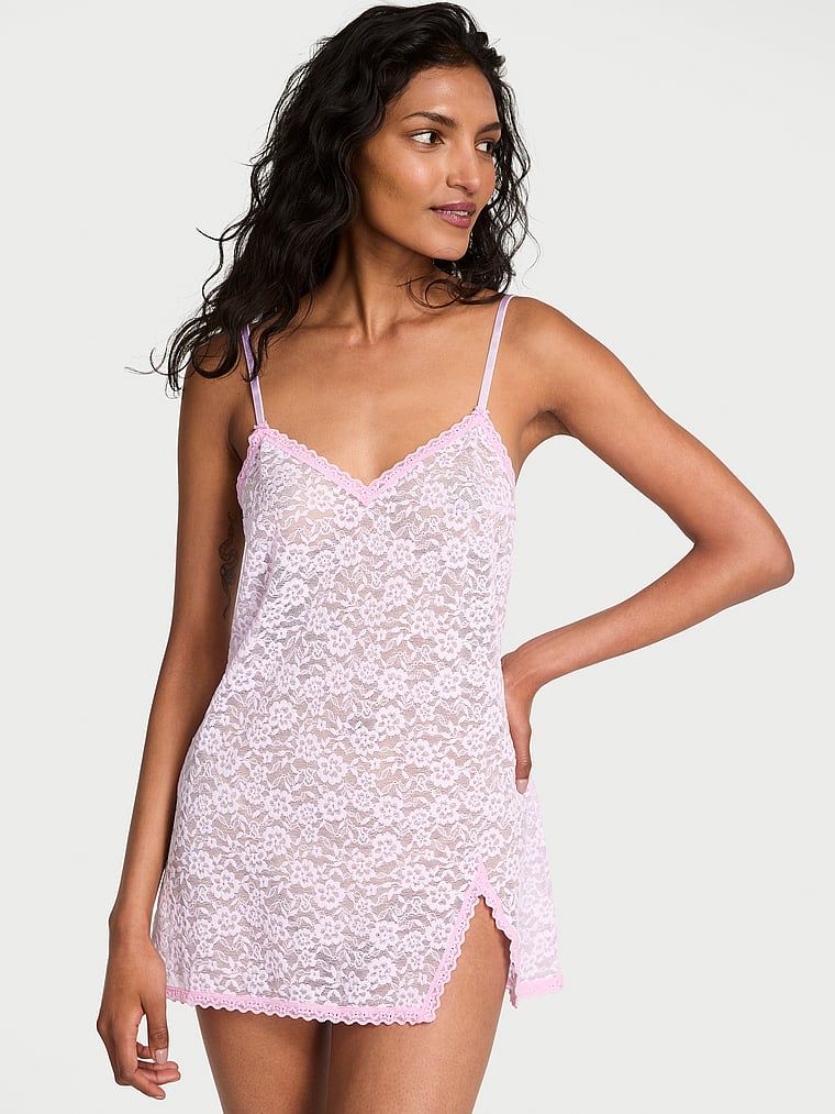 Victoria's Secret Rochie mini tip Slip din dantelă Tease Blossom