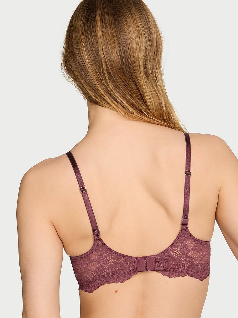 Sutien din dantelă ușor căptușit, Classic Demi. Produsul este roz și provine din colecția Dream Angels.