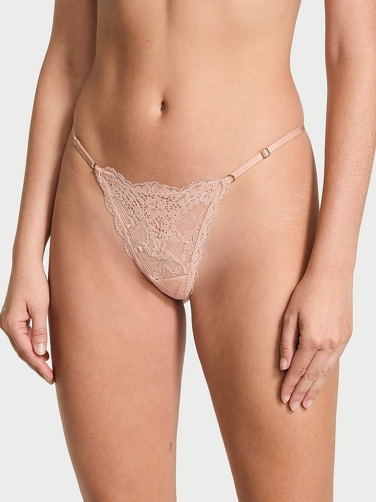 Dream Angels Chiloți V-String reglabili, din dantelă