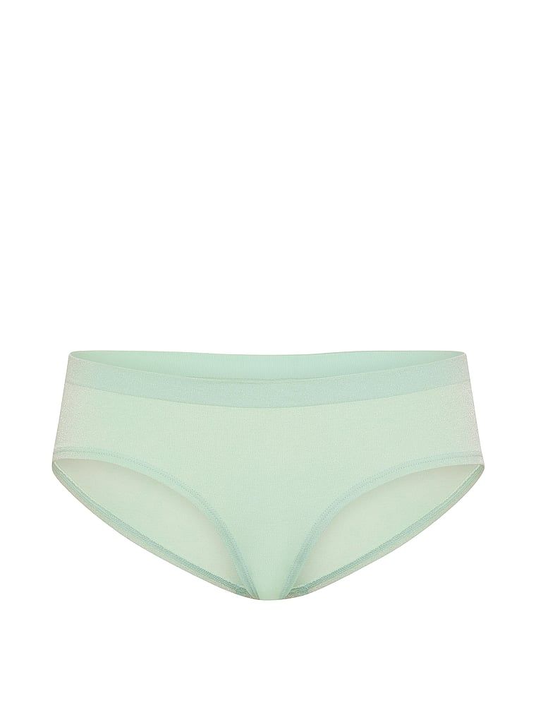 Chiloți din material lucios Shimmer Hiphugger. Produsul este de culoare verde și provine din colecția Seamless (Seamless Collection).