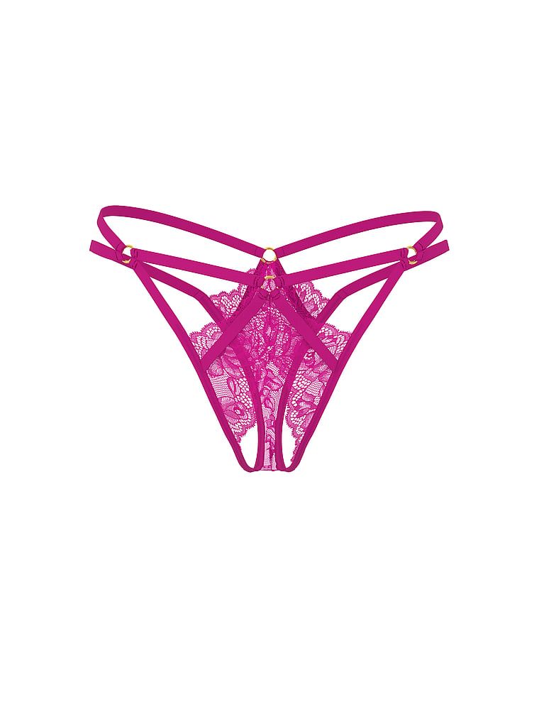 Feronerie cu curele tanga. Produsul este de culoare violet și provine din colecția Very Sexy.