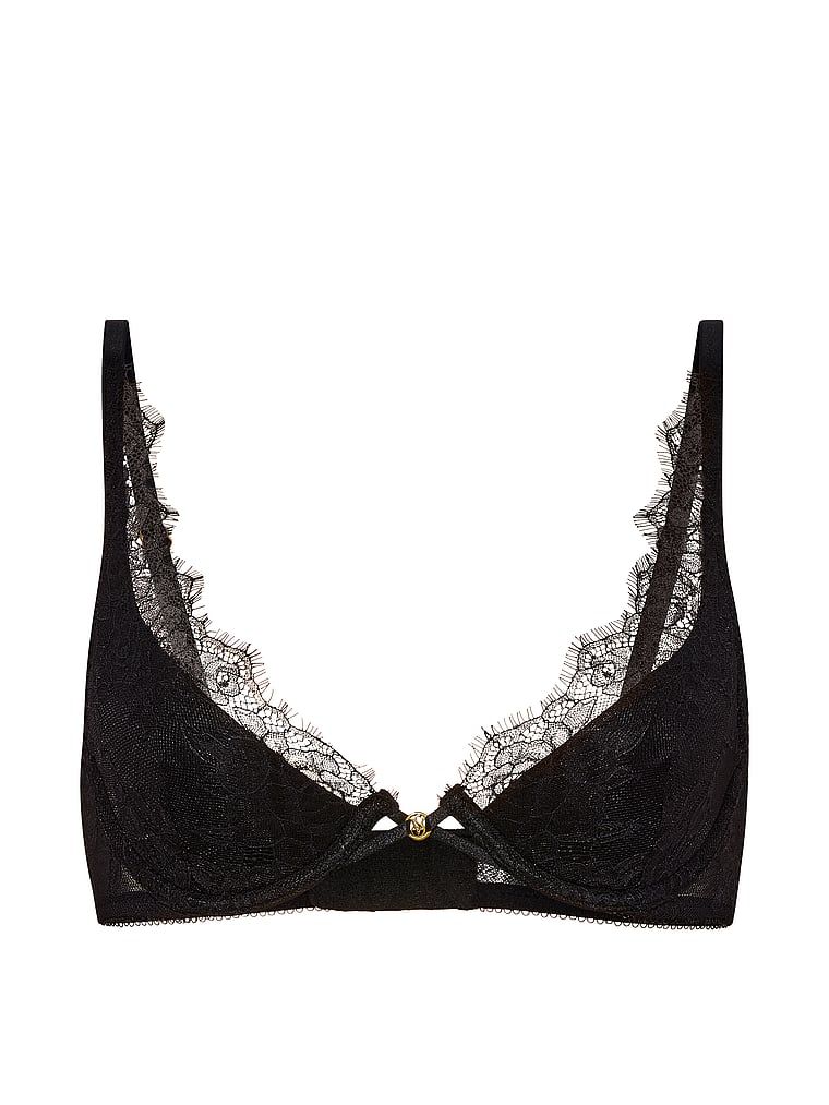 Sutien din dantelă ușor căptușit, Rose Plunge. Produsul este negru și provine din colecția Very Sexy.
