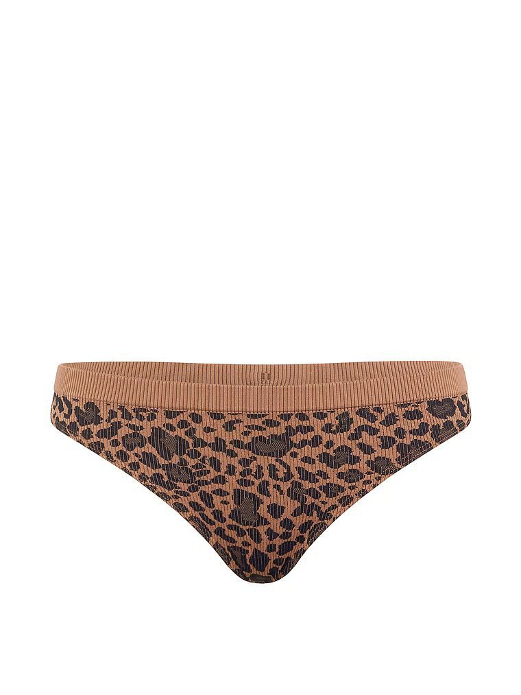 Tanga cu coaste de leopard fără cusături. Produsul are o culoare cu model și provine din colecția Seamless (Seamless Collection).