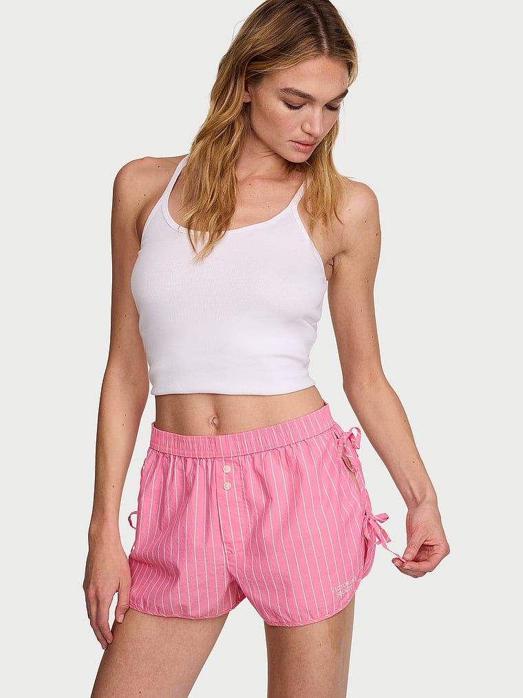 Victoria's Secret Pantaloni scurți de pijama din bumbac Sleep Heritage – Mix & Match