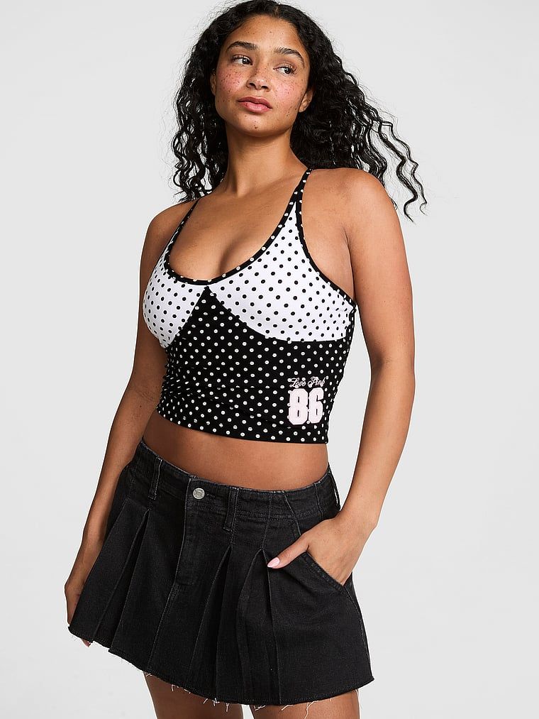 Top racerback cu sutien integrat All-Day Cotton