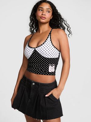 Top racerback cu sutien încorporat All-Day Cotton