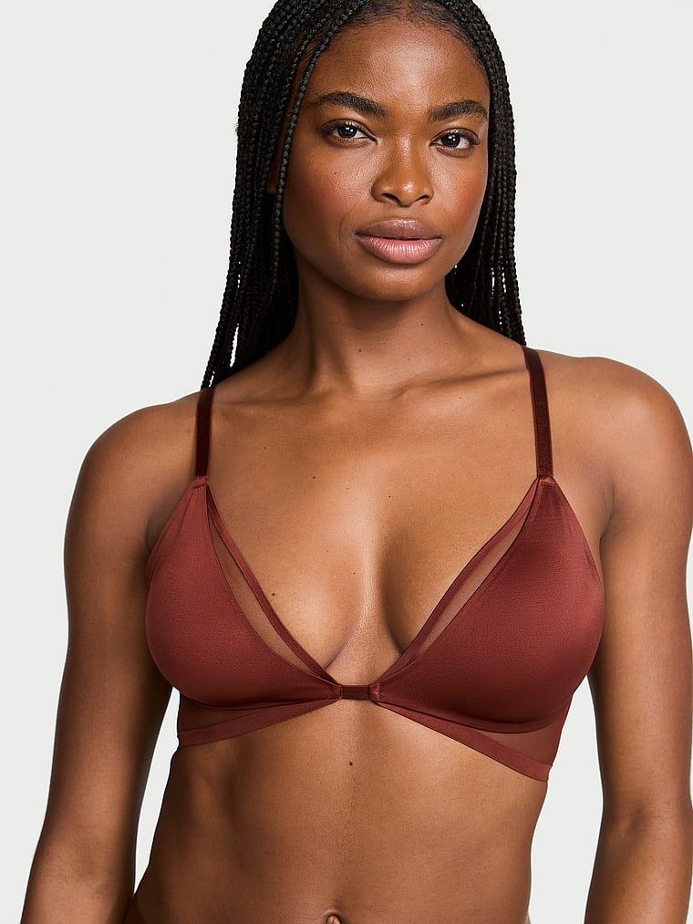 Very Sexy Sutien Bralette modern, transparent, fără căptușeală