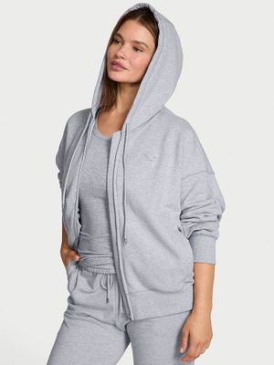 Angel Essentials Hanorac clasic cu fermoar din material fleece