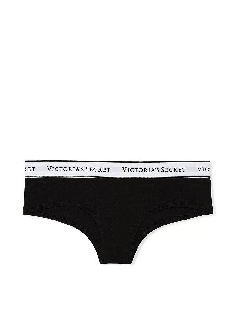Chiloți din bumbac cu logo Cheeky în talie. Produsul este negru și provine din colecția Bumbac.