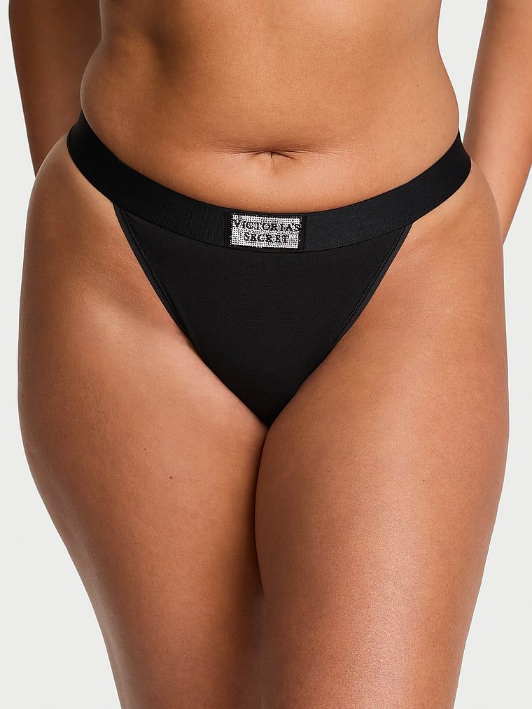 Cotton Chiloți Brief model anii '90 din bumbac, cu logo și aplicație strălucitoare