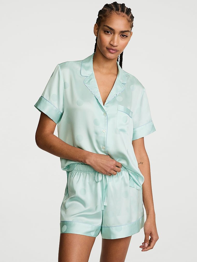 Victoria's Secret Set pijama scurtă Signature din satin