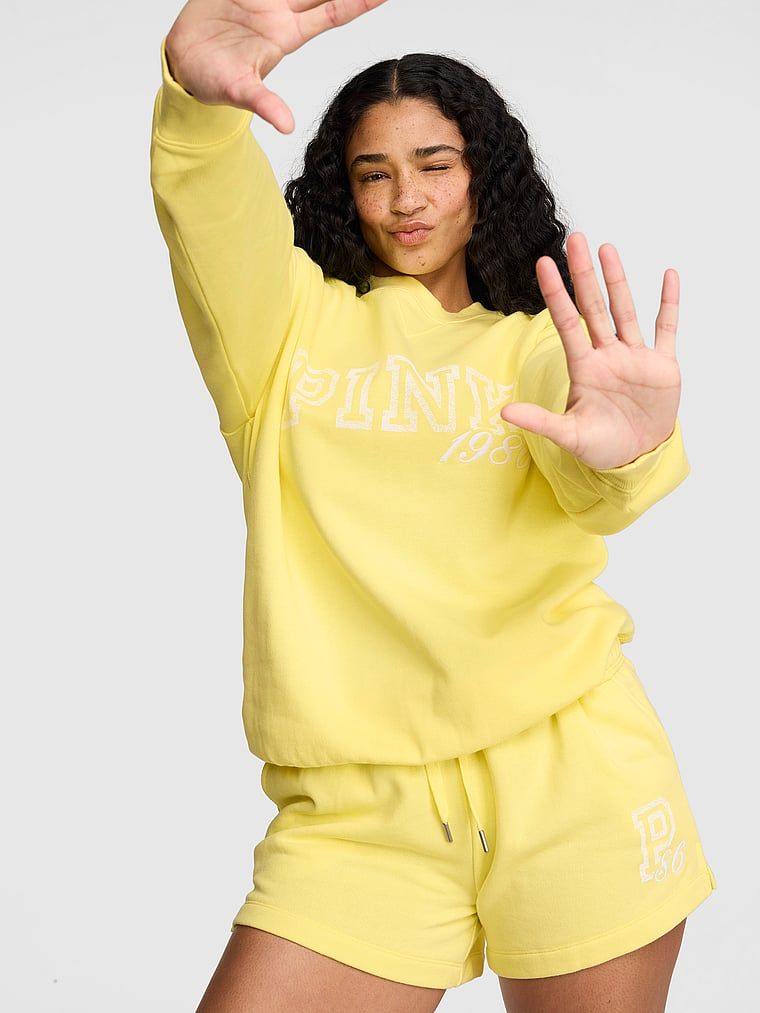 Bluză oversize cu decolteu la baza gâtului Campus Fleece
