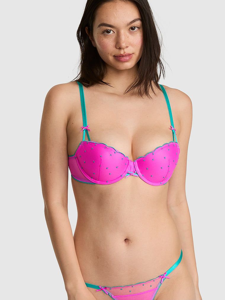 Sutien balconette ușor căptușit PINK Wink