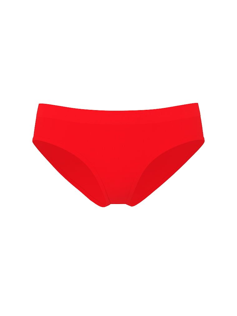Chiloți cu fundă la spate Bikini cu fundă fără sudură. Produsul este de culoare roșie și provine din colecția Seamless