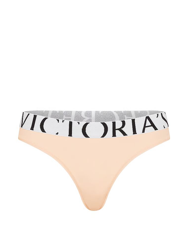 Tanga cu logo-ul Cool. Produsul este de culoare bej și provine din colecția Cotton.