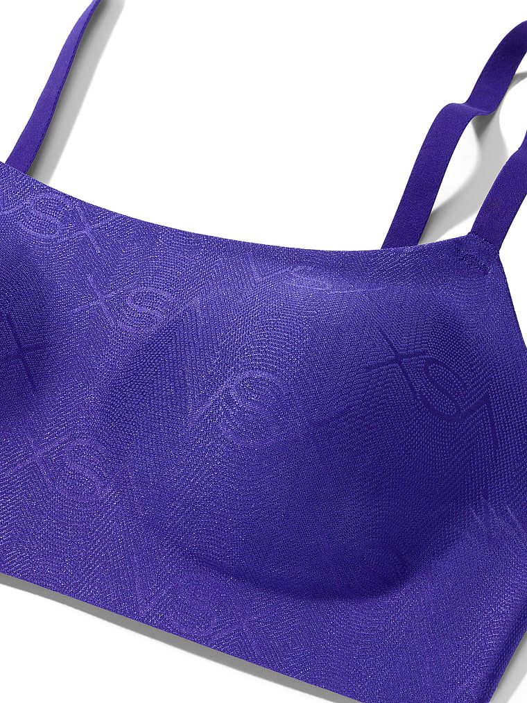 VSX LUXShine Logo Sutien sport. Produsul este de culoare albastră și provine din colecția VSX.