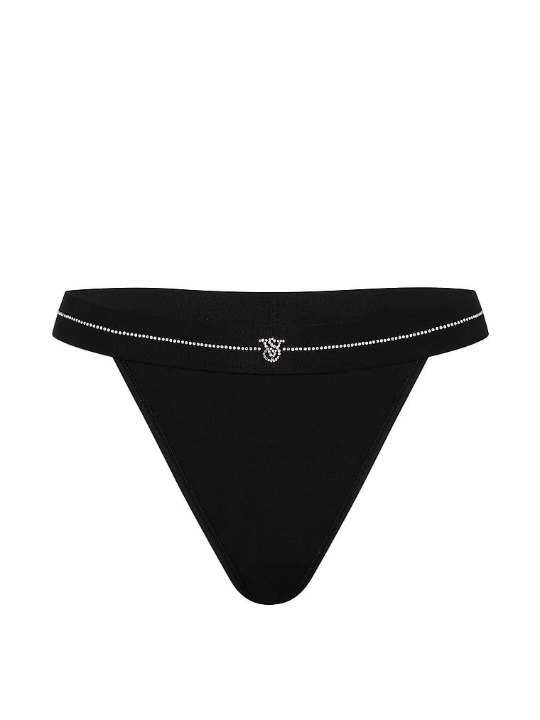 Chiloți din bumbac în stilul logo-ului Shine din anii '90. Produsul este negru și provine din colecția Cotton.