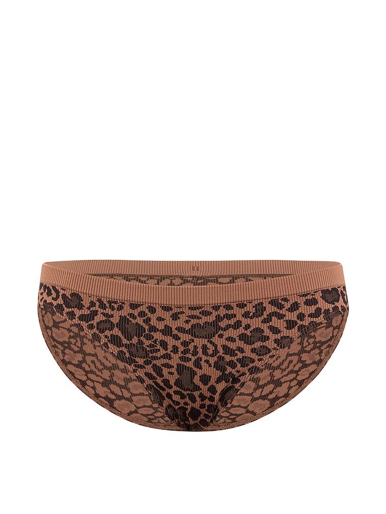 Chiloți de bikini cu coaste leoparde fără cusură. Produsul are o culoare cu model și provine din colecția Seamless (Seamless Collection).