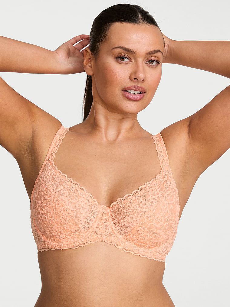 Victoria's Secret Sutien Balconette din dantelă, fără căptușeală