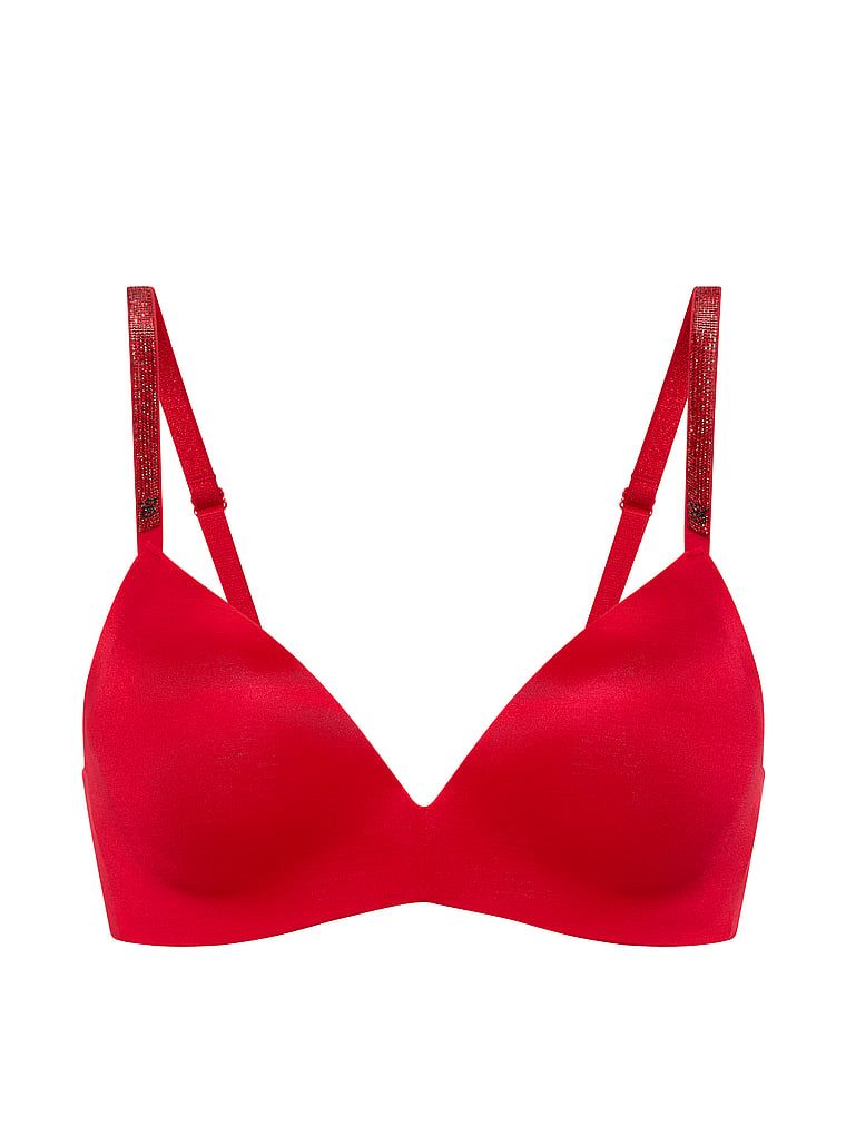 Sutien push-up fără bretea So Obseded Shine cu sârmă. Produsul este roșu și provine din colecția Very Sexy.