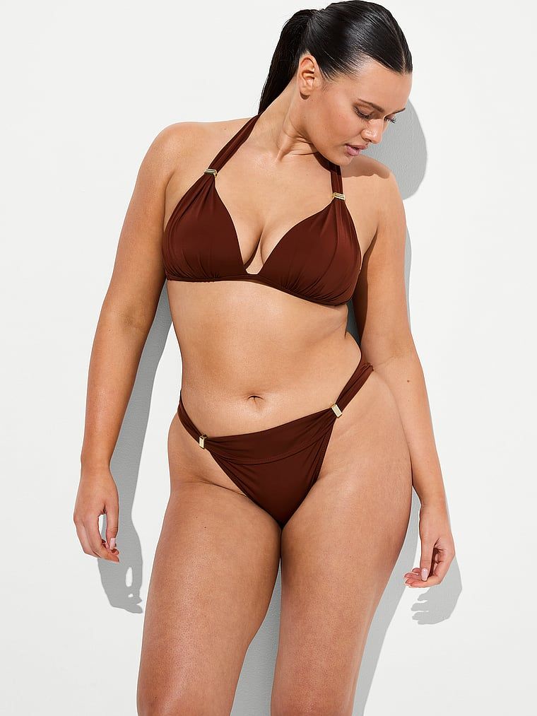 Victoria's Secret Swim Top Bikini cu push-up Halter Essential Harlow