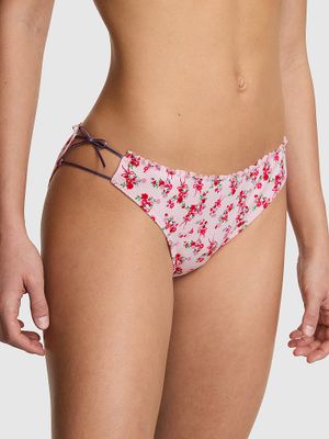 Chiloți bikini cu șnur din bumbac