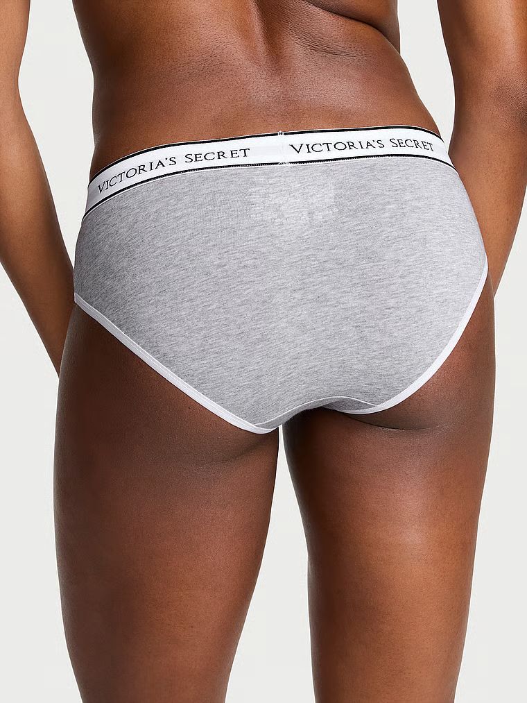 Chiloți din bumbac cu logo Hiphugger în talie. Produsul este gri și provine din colecția Bumbac.