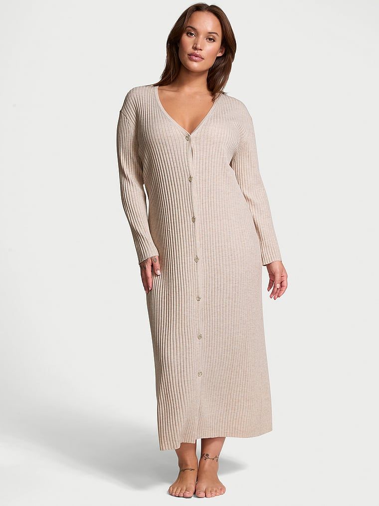 Victoria's Secret Rochie Cardigan Luxe Creme Knit