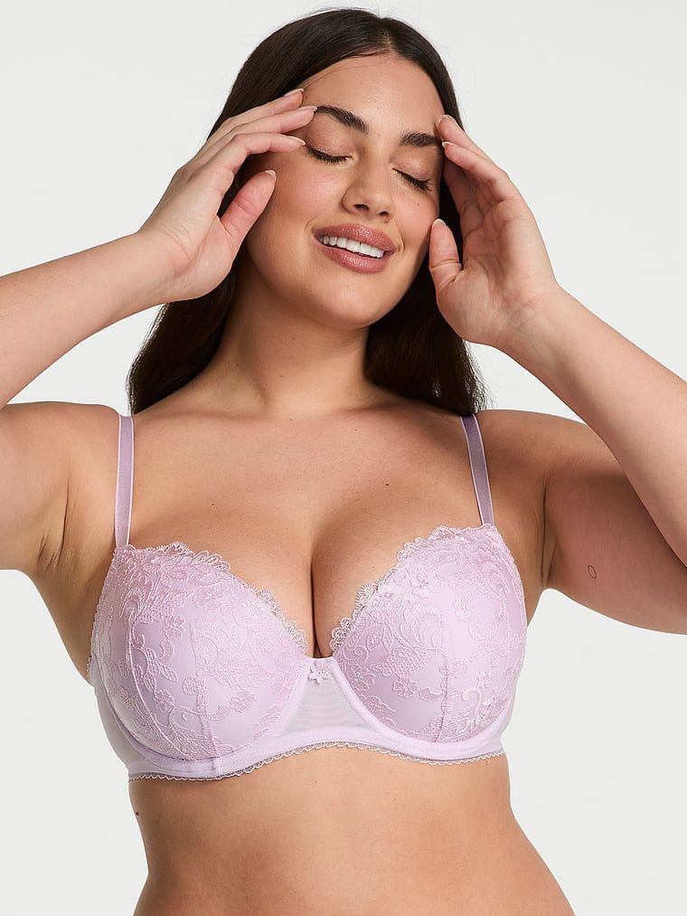 Dream Angels Sutien Demi cu căptușeală subțire și cu broderie Vintage Blossom
