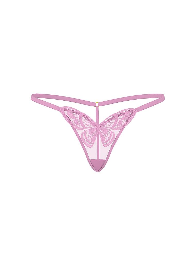 Set lenjerie - Top fluture și tanga. Produsul este de culoare violet și provine din colecția Dream Angels.