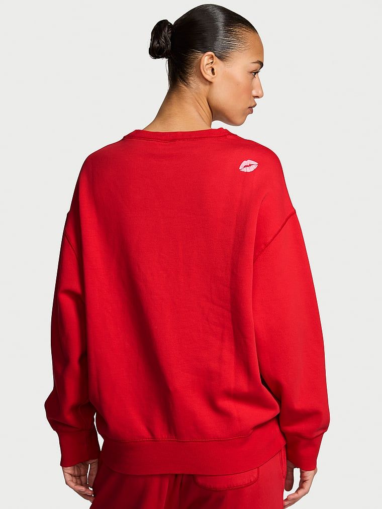 Hanorac din fleece fără efort. Produsul este roșu și provine din colecția Angel Essentials.
