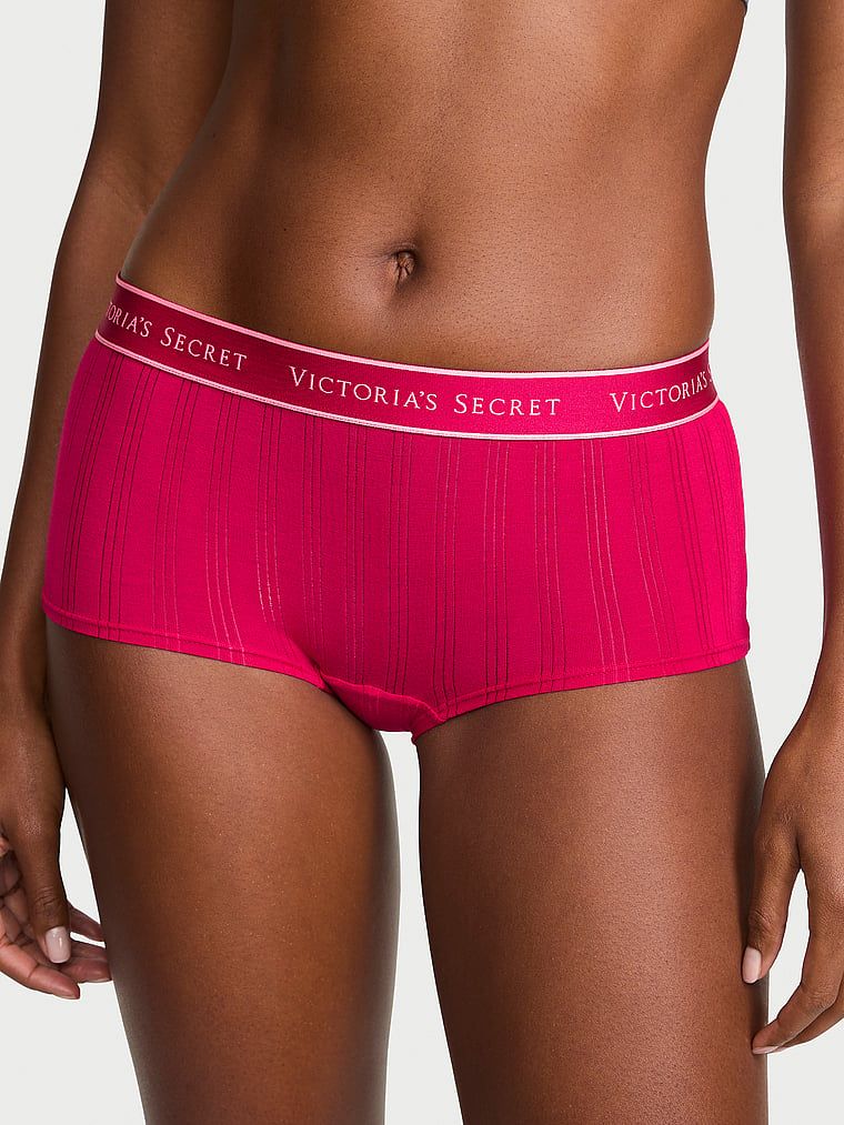 Cotton Chiloți Boyshort cu logo, din modal ultra-fin