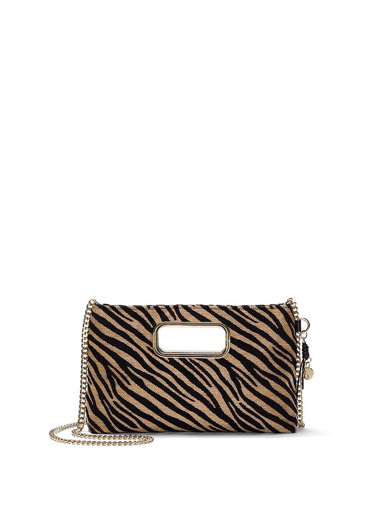Black Zebra Straw Geantă crossbody