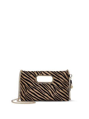 Black Zebra Straw Geantă crossbody