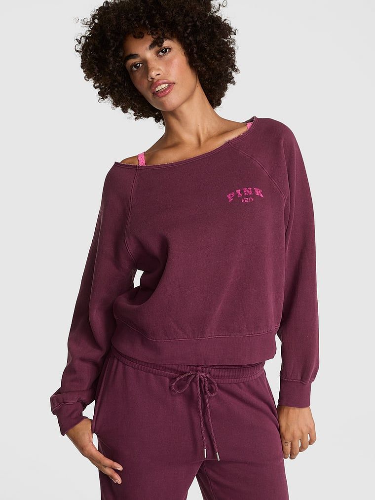 Hanorac Ivy Fleece cu umerii goi