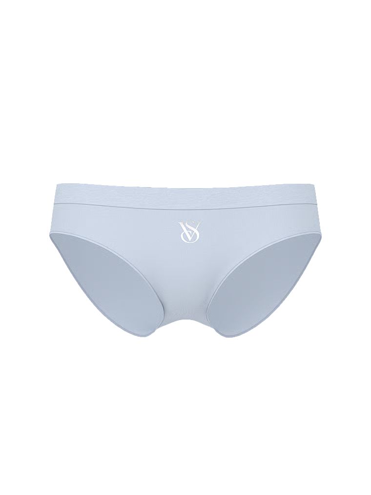 Chiloți cu logo strălucitor Seamless Sparkle Bikini. Produsul este de culoare albastră și provine din colecția Seamless