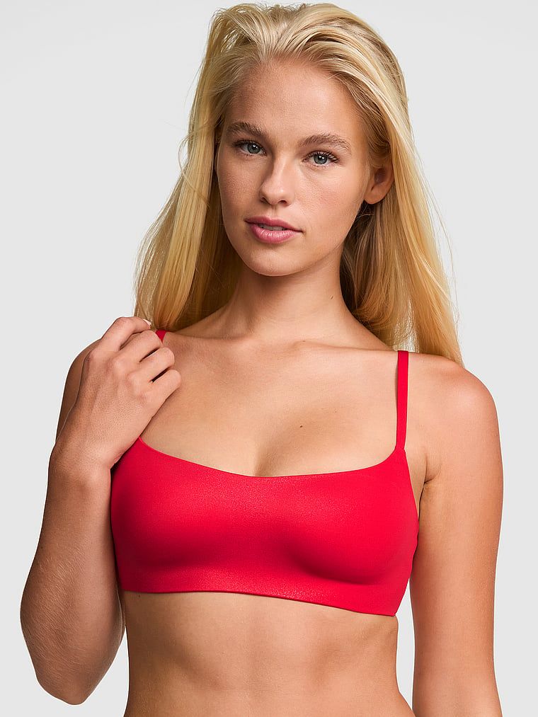 PINK Sutien confortabil fără sârmă Marshmallow cu burete subțire