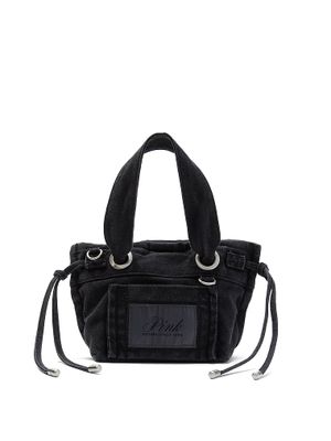 Geantă tote mini din pânză cu bază plată