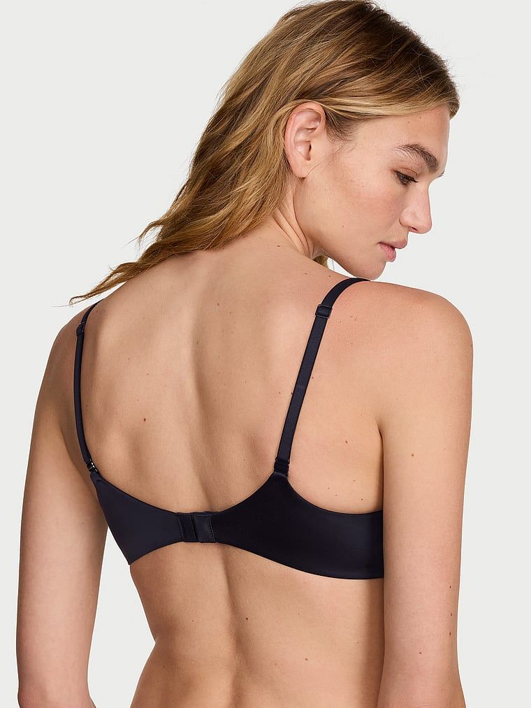 Sutien Smooth Demi ușor căptușit. Produsul este albastru și provine din colecția Body by Victoria.