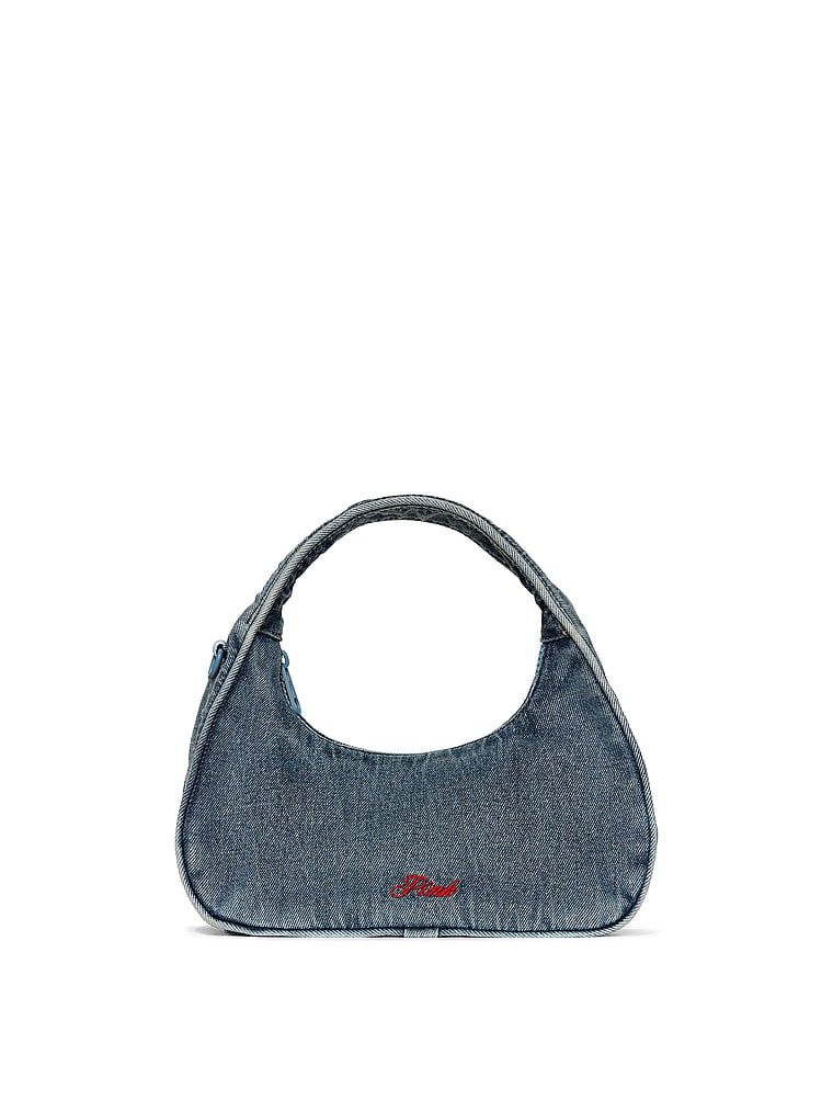 Geantă hobo mini din denim