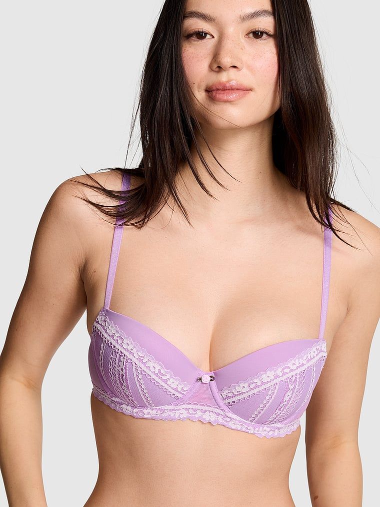 Sutien balconette push-up PINK Wink