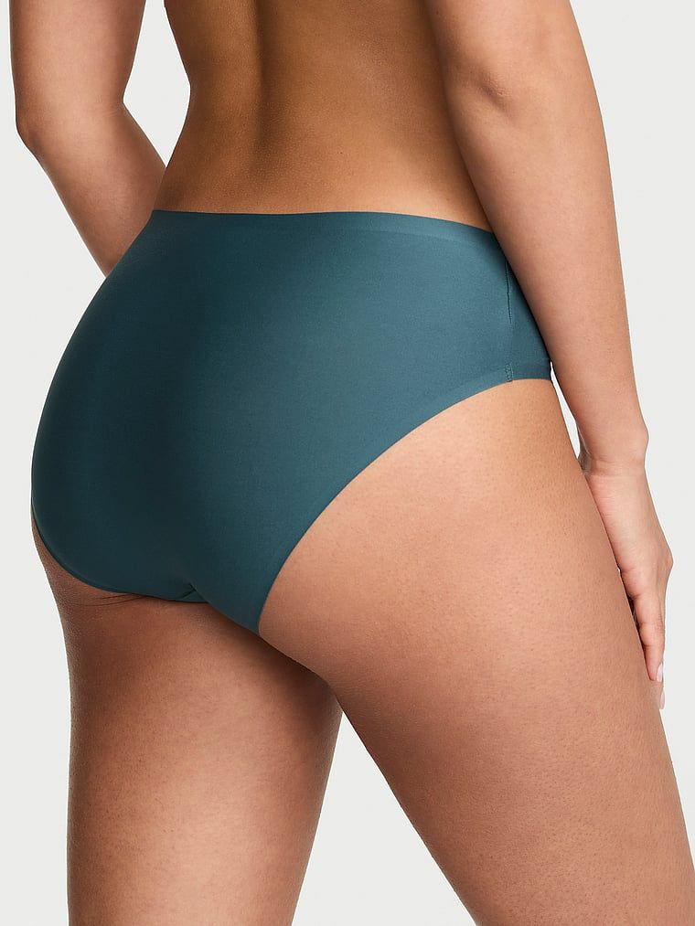 Chiloți de bikini din microfibră Flex. Produsul este albastru și provine din colecția Body by Victoria.