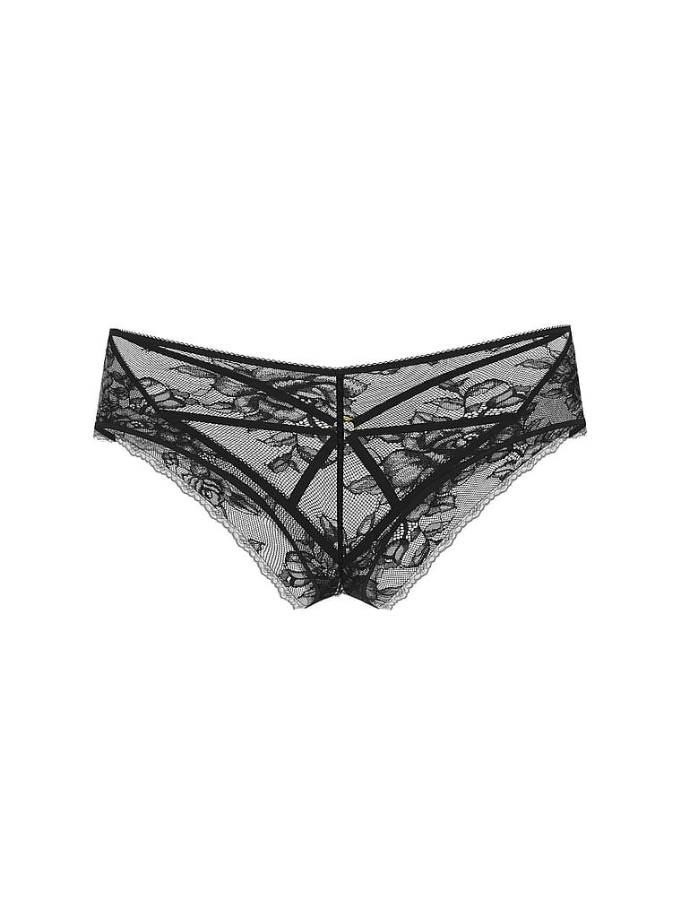 Chiloți cu bretele cu spate deschis. Produsul este negru și provine din colecția Very Sexy.