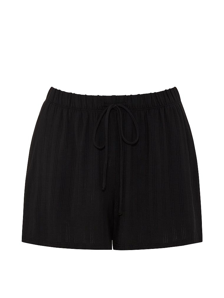 Pantaloni scurți modali SoSoft Ultra-Fine. Produsul este negru și provine din colecția Victoria's Secret.