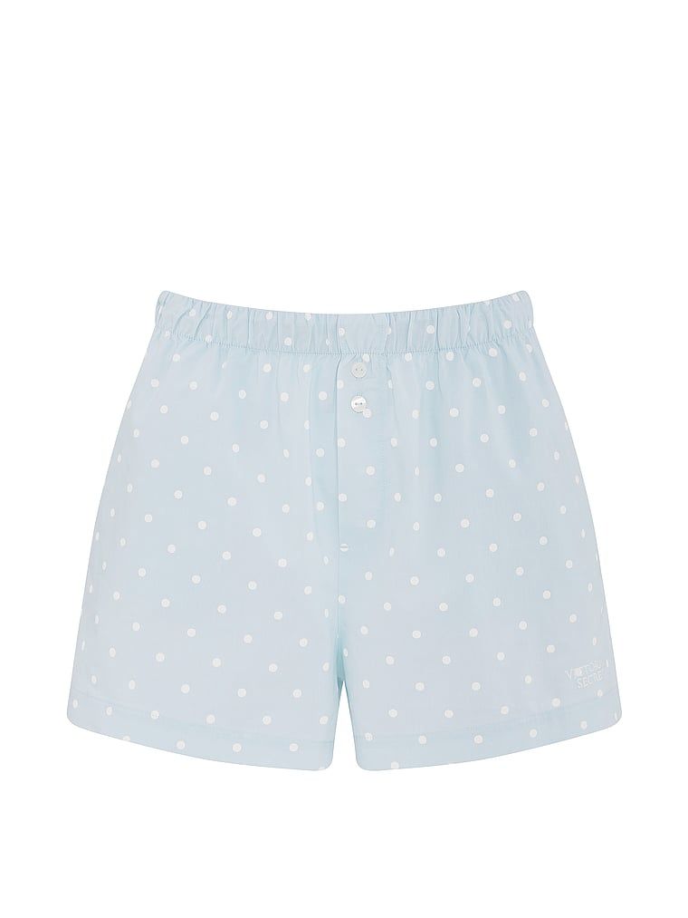 Pantaloni scurți de pijama Heritage din bumbac Mix & Match. Produsul are o culoare cu model și provine din colecția Victoria's Secret.