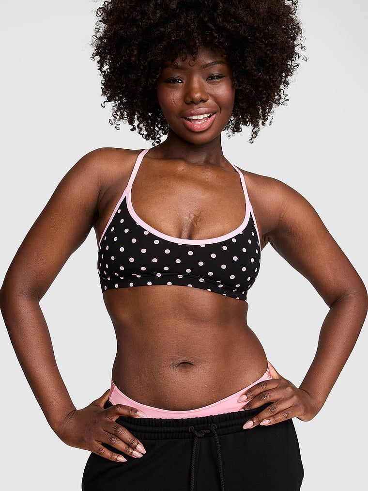 Sutien All-Day Cotton cu decolteu adânc și racerback