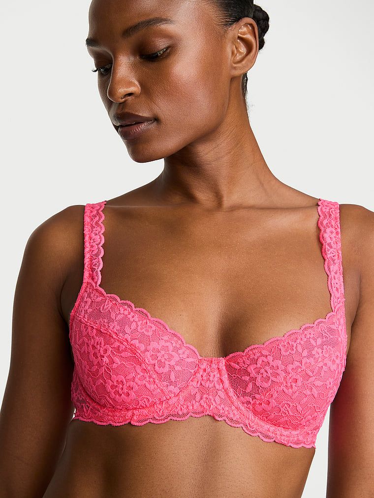 Victoria's Secret Sutien Balconette din dantelă, fără căptușeală