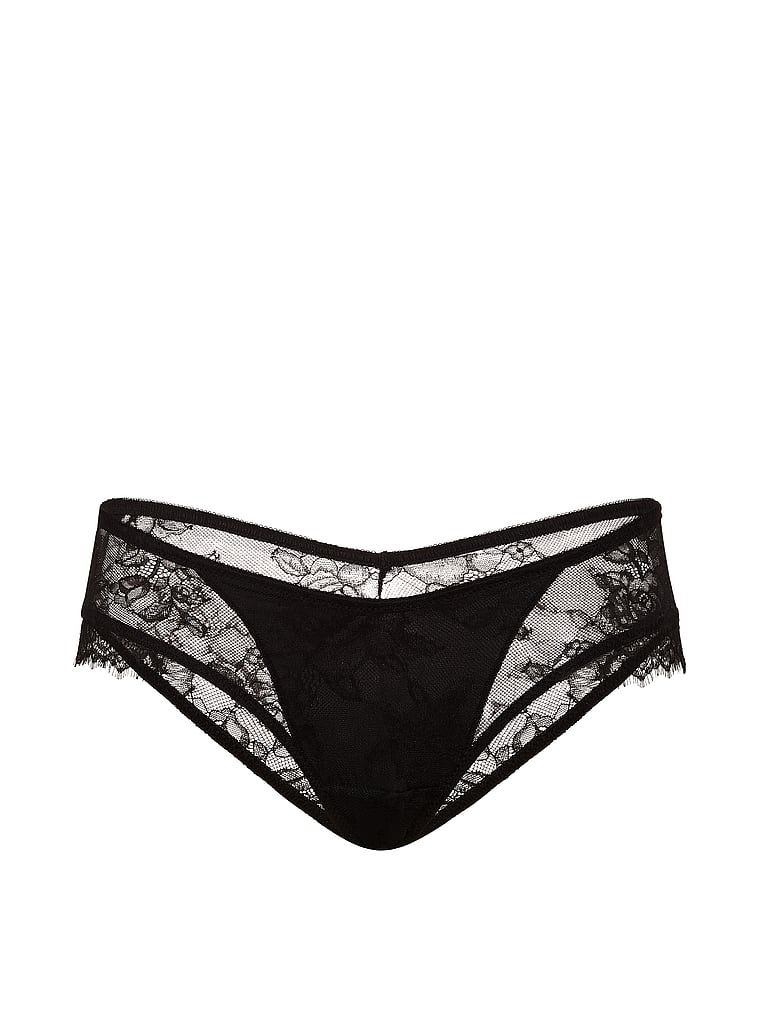 Peste chiloți Cheeky din dantelă. Produsul este negru și provine din colecția Very Sexy.